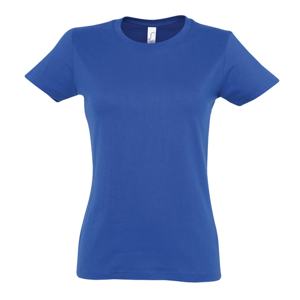 Футболка женская IMPERIAL WOMEN, ярко-синий_2XL, 100% х/б, 190 г/м2 (Изображение 1)