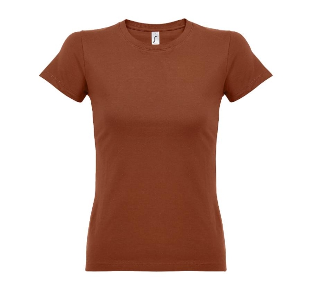 Футболка женская IMPERIAL WOMEN, терракотовый_2XL, 100% хлопок, 190 г/м2 (Изображение 1)