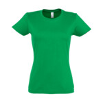 Футболка женская IMPERIAL WOMEN, ярко-зеленый_S, 100% хлопок, 190 г/м2
