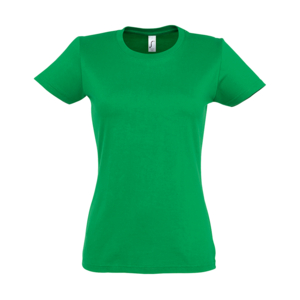 Футболка женская IMPERIAL WOMEN, ярко-зеленый_2XL, 100% хлопок, 190 г/м2