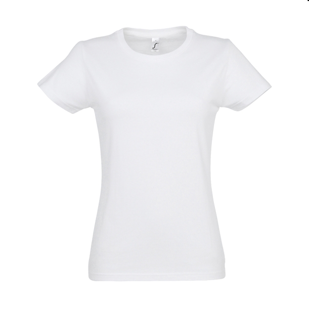 Футболка женская IMPERIAL WOMEN, белый_2XL, 100% х/б, 190 г/м2 (Изображение 1)