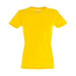Футболка женская IMPERIAL WOMEN, желтый_XL, 100% х/б, 190 г/м2