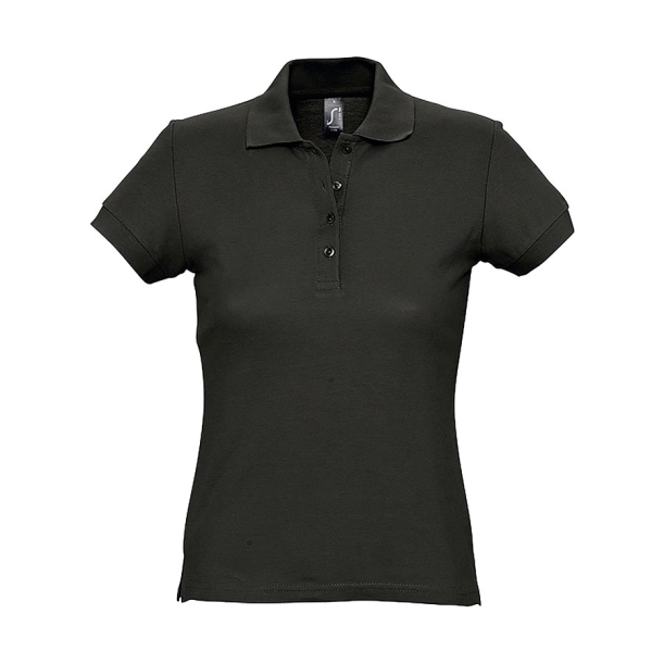 Поло женское PASSION, черный, XL, 100% хлопок, 170 г/м2 (Изображение 1)