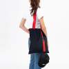 Шоппер Superbag black (чёрный с красным) (Изображение 5)