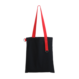 Шоппер Superbag black (чёрный с красным)