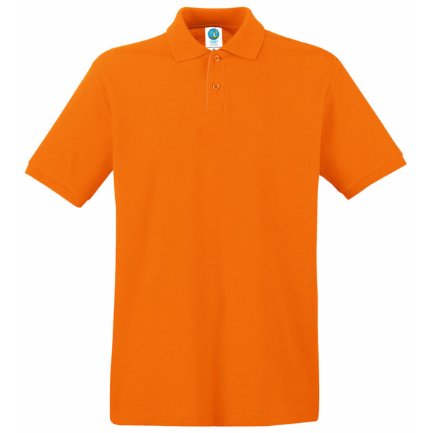 Поло "Apollo", Оранжевый_2XL,  100% хлопок, 180 г/м2 (Изображение 1)