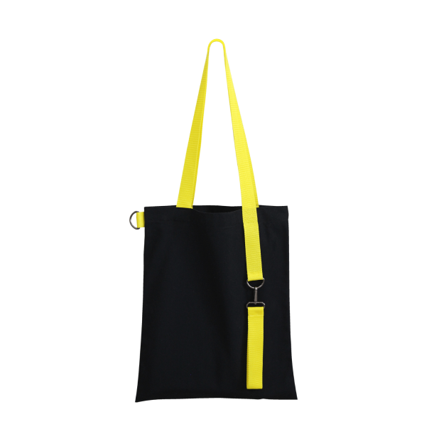 Шоппер Superbag black (чёрный с жёлтым) (Изображение 2)