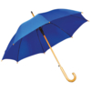 Зонт-трость с деревянной ручкой, полуавтомат; ярко-синий; D=103 см, L=90см; 100% полиэстер; шелкогра (Изображение 1)