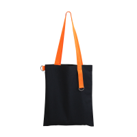 Шоппер Superbag black (чёрный с оранжевым)