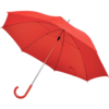 Зонт-трость с пластиковой ручкой, механический; красный; D=103 см; 100% полиэстер; шелкография (Изображение 1)