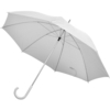 Зонт-трость с пластиковой ручкой, механический; белый; D=103 см; 100% полиэстер; шелкография (Изображение 1)