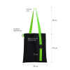 Шоппер Superbag black (чёрный с салатовым) (Изображение 2)