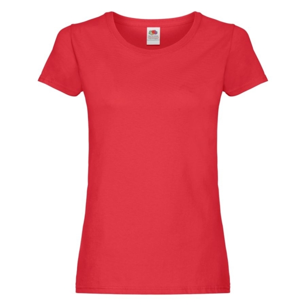 Футболка женская "Original T", красный_XL, 100% х/б, 145 г/м2 (Изображение 1)