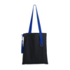 Шоппер Superbag black с ремувкой 4sb (чёрный с синим) (Изображение 2)