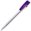 KIKI SAT, ручка шариковая, фиолетовый/серебристый, пластик (Изображение 1)