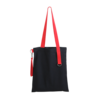 Шоппер Superbag black с ремувкой 4sb (чёрный с красным) (Изображение 2)