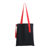 Шоппер Superbag black с ремувкой 4sb (чёрный с красным) (Изображение 2)