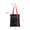 Шоппер Superbag black с ремувкой 4sb (чёрный с красным) (Изображение 3)