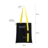 Шоппер Superbag black с ремувкой 4sb (чёрный с жёлтым) (Изображение 3)