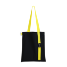 Шоппер Superbag black с ремувкой 4sb (чёрный с жёлтым)