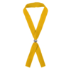 Промо-браслет MENDOL, 34,5х1,2см, желтый, полиэстер (Изображение 1)