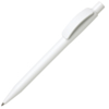 Ручка шариковая PIXEL, белый, непрозрачный пластик (Изображение 1)