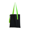 Шоппер Superbag black с ремувкой 4sb (чёрный с салатовым) (Изображение 2)