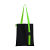 Шоппер Superbag black с ремувкой 4sb (чёрный с салатовым) (Изображение 1)