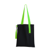 Шоппер Superbag black с ремувкой 4sb (чёрный с салатовым) (Изображение 2)