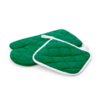 Набор: прихватка и рукавица LESTON, зеленый, полиэстер, хлопок (Изображение 1)