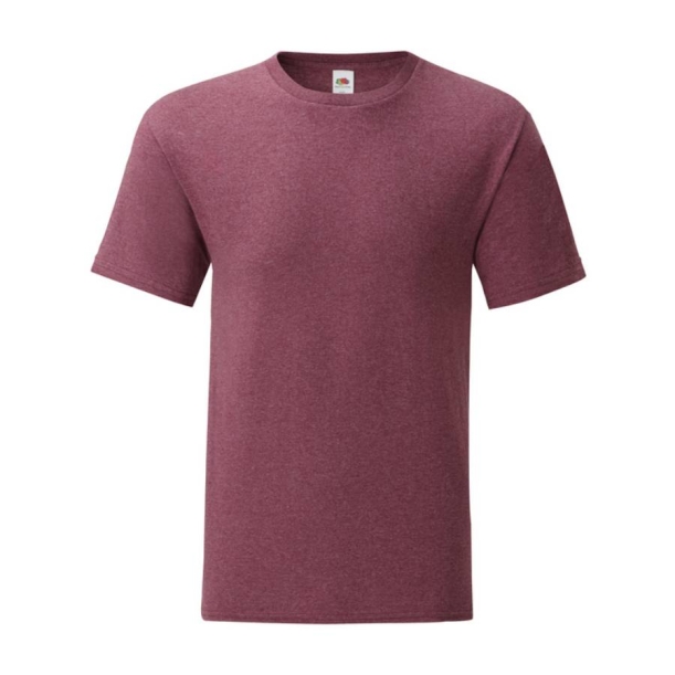 Футболка мужская “Iconic T“, бордовый меланж L, 52% х/б, 48% п/э, 150 г/м2 (Изображение 1)