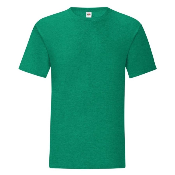 Футболка мужская “Iconic T“, зеленый меланж S, 52% х/б, 48% п/э, 150 г/м2 (Изображение 1)