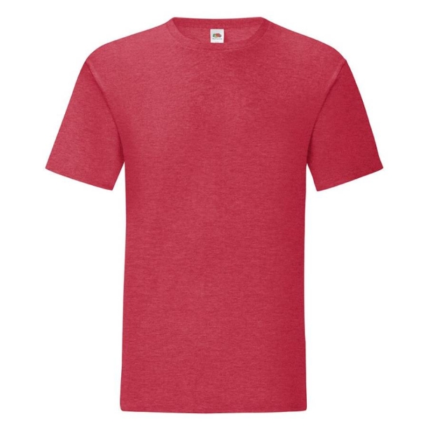 Футболка мужская “Iconic T“, красный меланж 2XL, 52% х/б, 48% п/э, 150 г/м2 (Изображение 1)