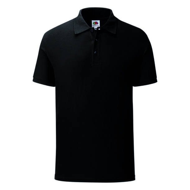 Рубашка поло мужская "Iconic Polo", черный, M, 100% х/б, 180 г/м2 (Изображение 1)