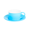 Чайная пара ICE CREAM, голубой с белым кантом, 200 мл, фарфор (Изображение 1)