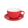 Чайная/кофейная пара CAPPUCCINO, красный, 260 мл, фарфор (Изображение 1)