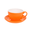 Чайная/кофейная пара CAPPUCCINO, оранжевый, 260 мл, фарфор (Изображение 1)