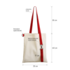 Шоппер Superbag с ремувкой 4sb (неокрашенный с красным) (Изображение 3)