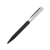 M1, ручка шариковая, черный/серебристый, пластик, металл, софт-покрытие (Изображение 1)