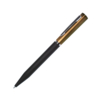 M1, ручка шариковая, черный/золотистый, пластик, металл, софт-покрытие (Изображение 1)