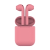 Наушники беспроводные с зарядным боксом TWS AIR SOFT, цвет розовый (Изображение 1)
