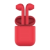 Наушники беспроводные с зарядным боксом TWS AIR SOFT, цвет красный  (Изображение 1)