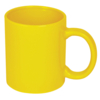 Кружка; желтый; 320 мл; тонкая керамика; деколь (Изображение 1)