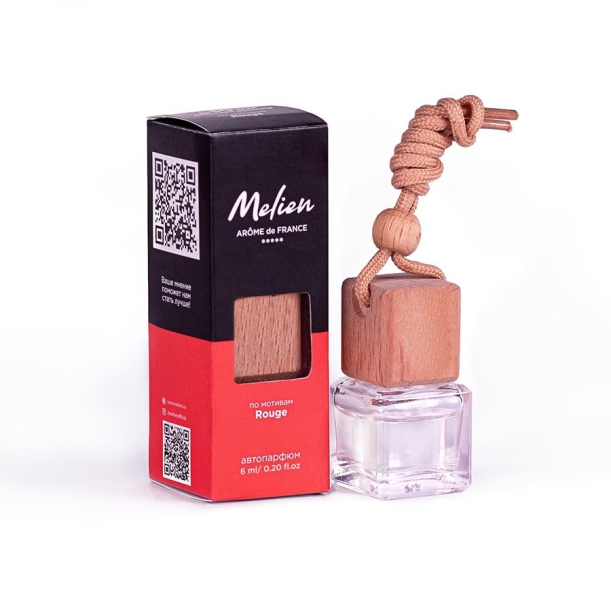 Парфюм для автомобиля и интерьера по мотивам Rouge,3,1х3,1х8,1 см, дерево , стекло (Изображение 1)