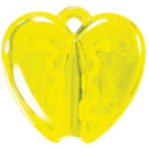HEART CLACK, держатель для ручки, прозрачный желтый, пластик