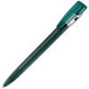 KIKI FROST SILVER, ручка шариковая, зелёный/серебристый, пластик (Изображение 1)