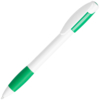 X-5, ручка шариковая, зеленый/белый, пластик (Изображение 1)