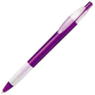 X-1 FROST GRIP, ручка шариковая, фростированный сиреневый/белый, пластик