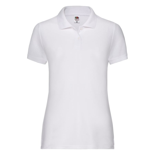Поло "Lady-Fit 65/35 Polo", белый_XL, 65% п/э, 35% х/б, 170 г/м2 (Изображение 1)
