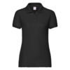 Поло "Lady-Fit 65/35 Polo", черный_XS, 65% п/э, 35% х/б, 180 г/м2 (Изображение 1)